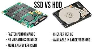 مقارنة الفرق بين SSD و HDD