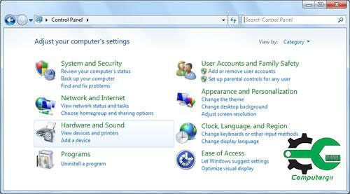 شرح لوحة التحكم في ويندوز 7 - كمبيوترجي