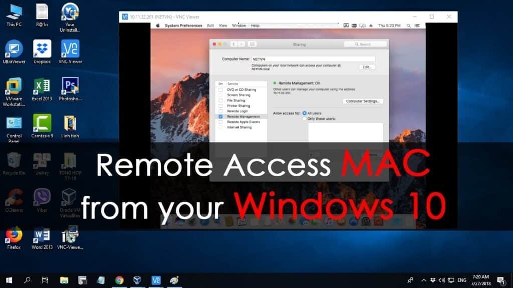 كيفية الوصول عن بعد إلى جهاز Mac من جهاز كمبيوتر