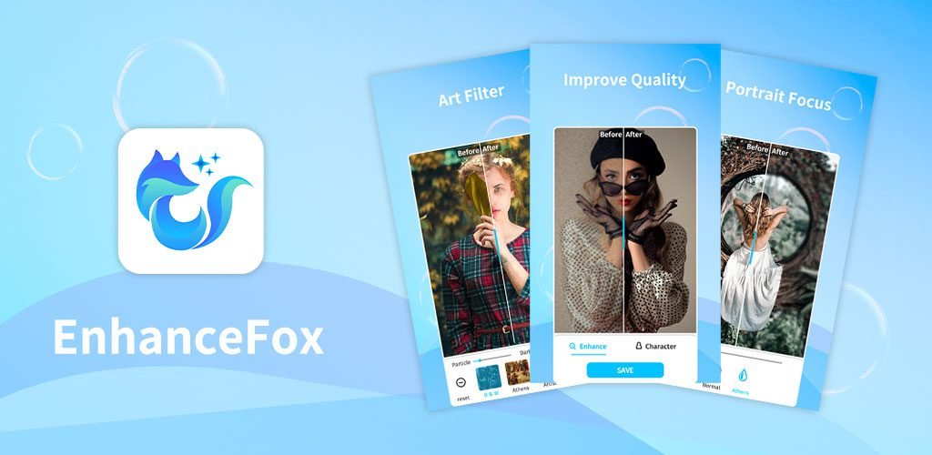 EnhanceFox AI - برنامج توضيح الصور المشوشة